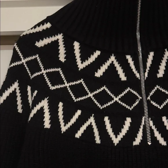 NWT VARLEY SIGRID FAIRISLE HALF-ZIP SWEATER